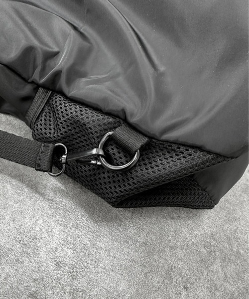 jiasecond.（ジアセカンド）の「【jiasecond.】メッシュ切替えリュックサック / 鞄 バッグ BAG リュック バックパック 巾着 メッシュ ブラック グレー ZOZOTOWN限定（バックパック/リュック・レディース・ブラック/グレー・FREE）」の11枚目の写真
