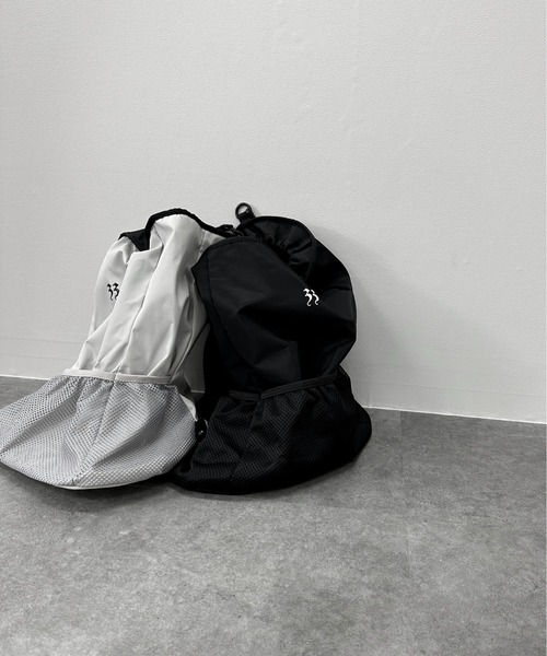 jiasecond.（ジアセカンド）の「【jiasecond.】メッシュ切替えリュックサック / 鞄 バッグ BAG リュック バックパック 巾着 メッシュ ブラック グレー ZOZOTOWN限定（バックパック/リュック・レディース・ブラック/グレー・FREE）」の14枚目の写真
