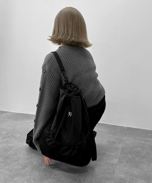 jiasecond.（ジアセカンド）の「【jiasecond.】メッシュ切替えリュックサック / 鞄 バッグ BAG リュック バックパック 巾着 メッシュ ブラック グレー ZOZOTOWN限定（バックパック/リュック・レディース・ブラック/グレー・FREE）」の17枚目の写真