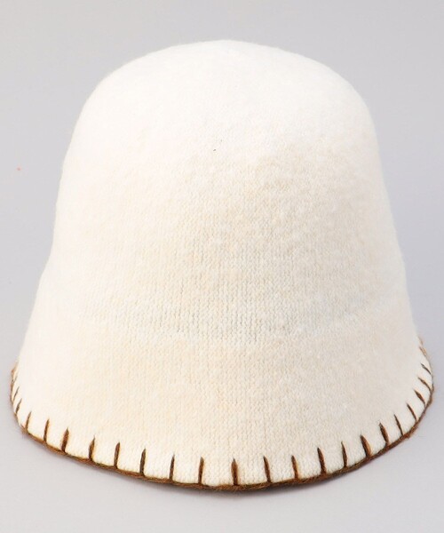 FREAK'S STORE（フリークスストア）の「ハンドステッチ ハット（ハット・レディース・ブラック/ブラウン/オフホワイト・ﾌﾘ-）」の4枚目の写真