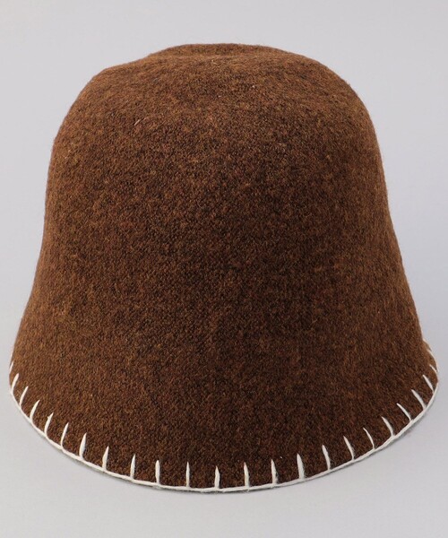 FREAK'S STORE（フリークスストア）の「ハンドステッチ ハット（ハット・レディース・ブラック/ブラウン/オフホワイト・ﾌﾘ-）」の5枚目の写真