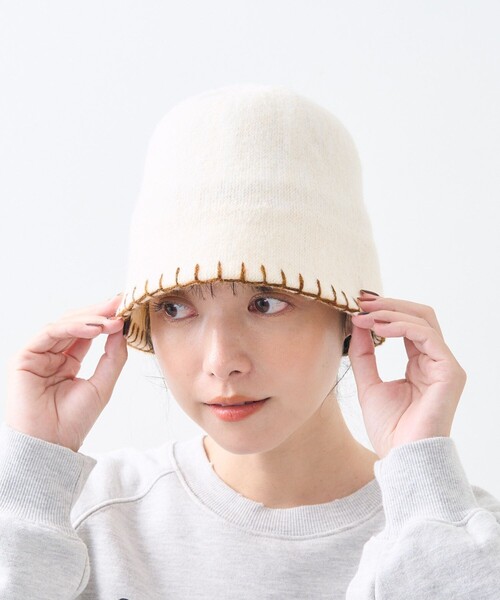 FREAK'S STORE（フリークスストア）の「ハンドステッチ ハット（ハット・レディース・ブラック/ブラウン/オフホワイト・ﾌﾘ-）」の7枚目の写真