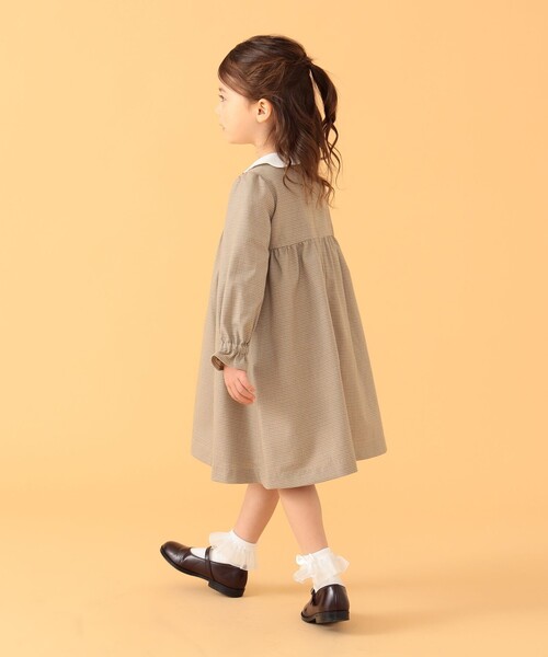 beams mini ネイビー　グレー　120cm セレモニー　ワンピース beams mini ネイビー グレー 120cm セレモニー ワンピース