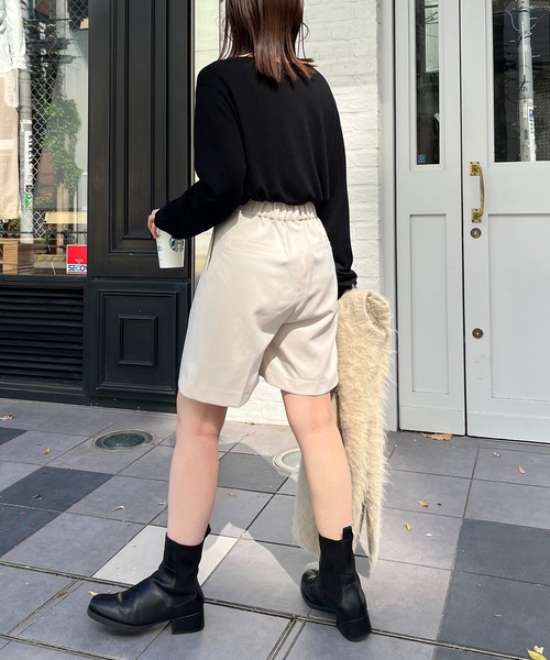 CAPRICIEUX LE'MAGE(カプリシューレマージュ)の「ウール混ニットロンT(ニット/セーター・レディース・ベージュ/ブラック/ホワイト系その他・FREE)」の19枚目の写真