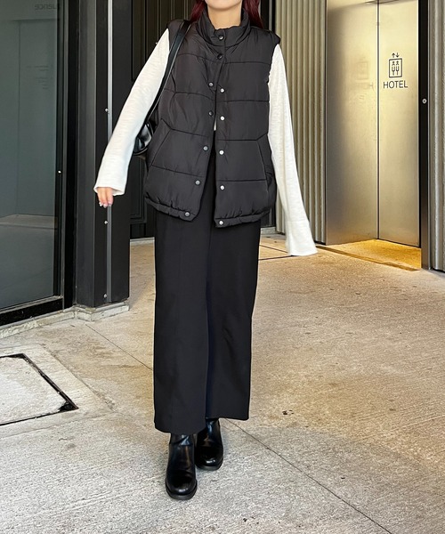 CAPRICIEUX LE'MAGE(カプリシューレマージュ)の「ウール混ニットロンT(ニット/セーター・レディース・ベージュ/ブラック/ホワイト系その他・FREE)」の10枚目の写真