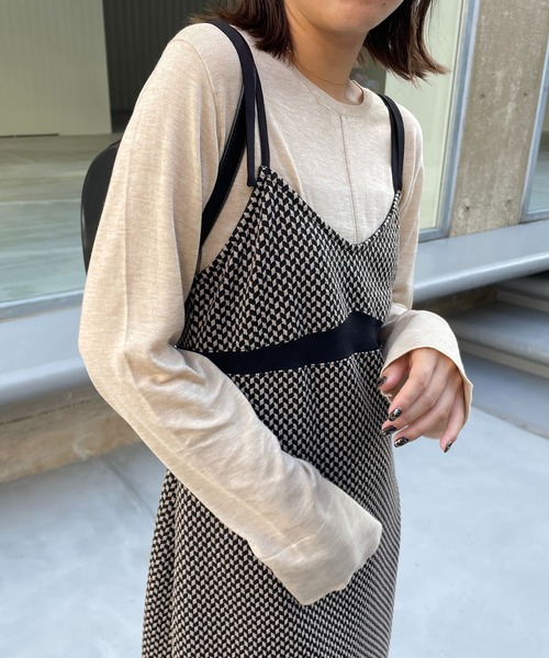 CAPRICIEUX LE'MAGE(カプリシューレマージュ)の「ウール混ニットロンT(ニット/セーター・レディース・ベージュ/ブラック/ホワイト系その他・FREE)」の21枚目の写真