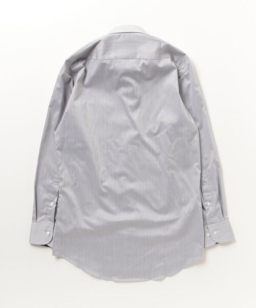 TOKYO SHIRTS（トウキョウシャツ）の「形態安定ノーアイロン ホリゾンタルワイド 長袖ビジネスワイシャツ（ビジネスシャツ・メンズ・ダークグレー・首回り41cm-裄丈86cm/首回り43cm-裄丈86cm/首回り41cm-裄丈82cm/首回り42cm-裄丈86cm/首回り42cm-裄丈82cm/首回り43cm-裄丈82cm/首回り37cm-裄丈80cm/首回り39cm-裄丈80cm/首回り39cm-裄丈84cm/首回り37cm-裄丈84cm）」の6枚目の写真