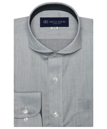 形態安定ノーアイロン ホリゾンタルワイド 長袖ビジネスワイシャツ