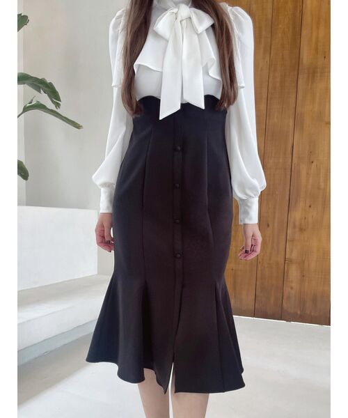 EATME（イートミー）の「ボウタイケープワンピース（ワンピース・レディース・ブラック/その他1/ベージュ・SMALL/MEDIUM）」の20枚目の写真