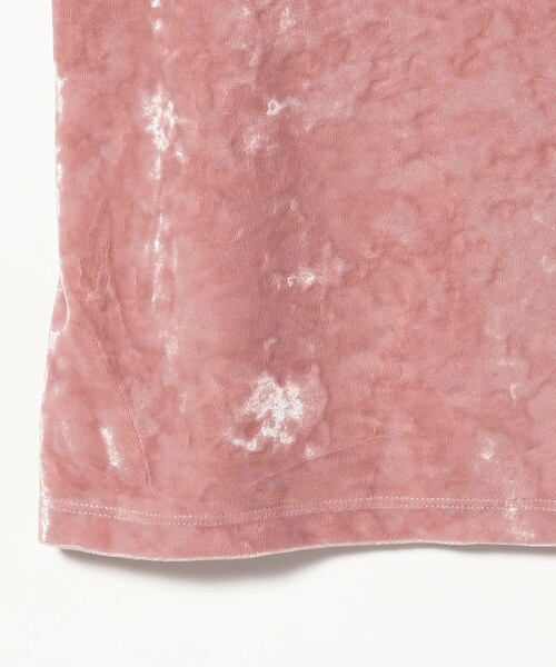 Ray BEAMS(レイビームス)の「Ray BEAMS / クラッシュ ベロア キャミソール(キャミソール・レディース・ピンク/ブラック・ONE SIZE)」の21枚目の写真