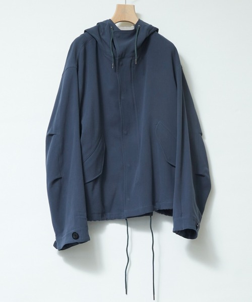 URU(ウル)の「URU/ウル/SHORT MODS COAT(ミリタリージャケット・メンズ・ネイビー/グレー・1)」の2枚目の写真