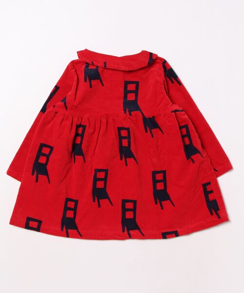 BOBO CHOSES（ボボショーズ）の「BABY HAVE A SIT ALL OVER VELVET DRESS（ワンピース・キッズ・レッド・24M/12M）」の4枚目の写真