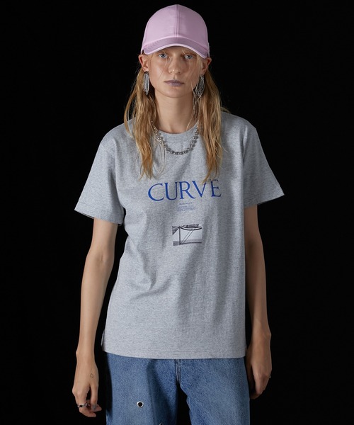 PRANK PROJECT(プランクプロジェクト)の「CURVEプリントTEE / CURVE Printed Tee(Tシャツ/カットソー・レディース・グレー/ブラック/ホワイト・FREE)」の11枚目の写真