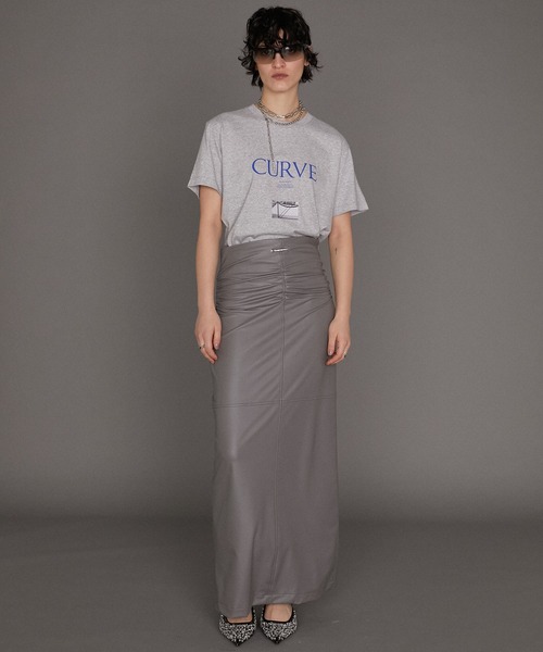 PRANK PROJECT(プランクプロジェクト)の「CURVEプリントTEE / CURVE Printed Tee(Tシャツ/カットソー・レディース・グレー/ブラック/ホワイト・FREE)」の20枚目の写真