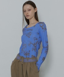 MAISON SPECIAL | Hand Illustration Printed Tops/ハンドイラストプリントトップス【MAISON SPECIAL/メゾンスペシャル】(Tシャツ/カットソー)