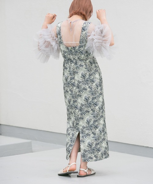 KBF（ケイビーエフ）の「サイドオープンジャガードワンピース（ワンピース・レディース・グレー系その他/イエロー系その他・38/36）」の4枚目の写真