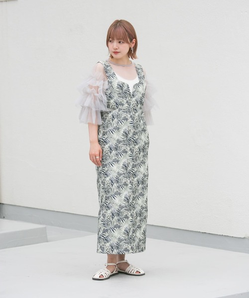 KBF（ケイビーエフ）の「サイドオープンジャガードワンピース（ワンピース・レディース・グレー系その他/イエロー系その他・38/36）」の5枚目の写真