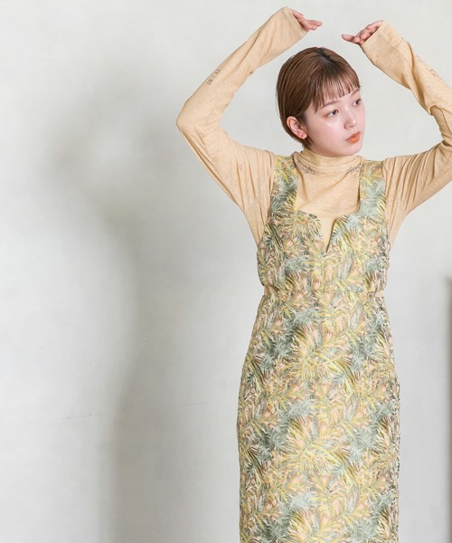 KBF（ケイビーエフ）の「サイドオープンジャガードワンピース（ワンピース・レディース・グレー系その他/イエロー系その他・38/36）」の21枚目の写真