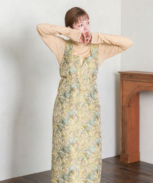 KBF（ケイビーエフ）の「サイドオープンジャガードワンピース（ワンピース・レディース・グレー系その他/イエロー系その他・38/36）」の22枚目の写真