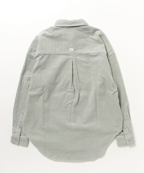 BILLABONG（ビラボン）の「【直営店限定】BILLABONG レディース CORDUROY L/S SHIRTS ロングシャツ 【2024年春夏モデル】/ビラボンコーデュロイリラックスサイジングロングシャツ（シャツ/ブラウス・レディース・アイボリー/オレンジ/ブルー系その他・MEDIUM）」の4枚目の写真