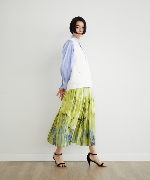 INED（イネド）の「ツイードベスト《PONTETORTO》（ベスト・レディース・イエロー/オフホワイト・9号/7号）」の13枚目の写真