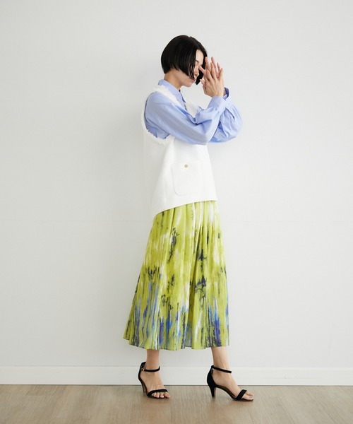 INED（イネド）の「ツイードベスト《PONTETORTO》（ベスト・レディース・イエロー/オフホワイト・9号/7号）」の15枚目の写真