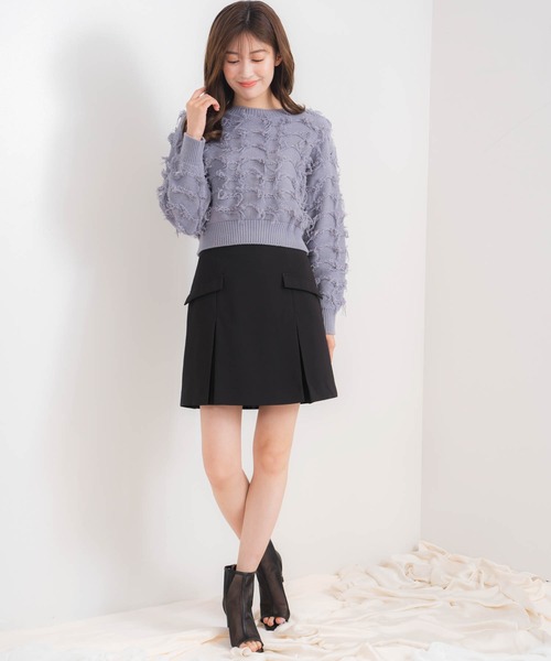 NOELA（ノエラ）の「ミニ丈スカート（スカート・レディース・ブラック/ベージュ・S/M）」の3枚目の写真