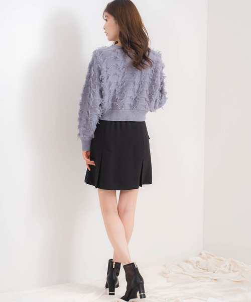 NOELA（ノエラ）の「ミニ丈スカート（スカート・レディース・ブラック/ベージュ・S/M）」の4枚目の写真