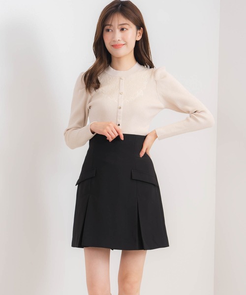 NOELA（ノエラ）の「ミニ丈スカート（スカート・レディース・ブラック/ベージュ・S/M）」の5枚目の写真