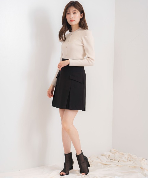 NOELA（ノエラ）の「ミニ丈スカート（スカート・レディース・ブラック/ベージュ・S/M）」の6枚目の写真