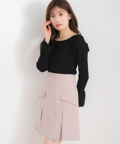 NOELA（ノエラ）の「ミニ丈スカート（スカート・レディース・ブラック/ベージュ・S/M）」の8枚目の写真