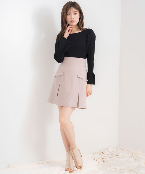 NOELA（ノエラ）の「ミニ丈スカート（スカート・レディース・ブラック/ベージュ・S/M）」の10枚目の写真