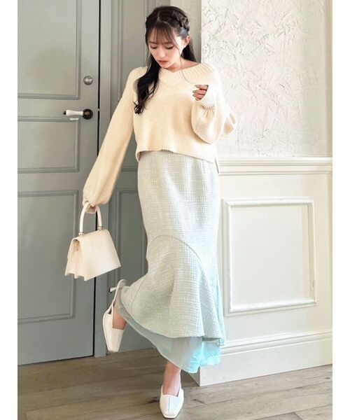 RESEXXY(リゼクシー)の「シアードッキングツイードスカート(スカート・レディース・ブラック/ピンク/ミント・FREE)」の21枚目の写真