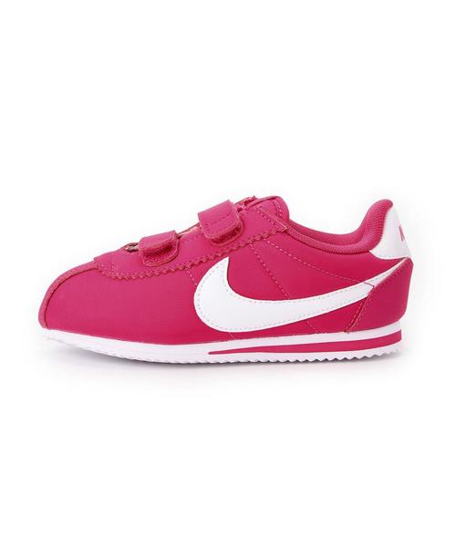 green label relaxing（グリーンレーベルリラクシング）の「NIKEコルテッツ14cm～16cm（スニーカー・キッズ・ホワイト/ピンク・16cm/14cm/15cm）」の4枚目の写真