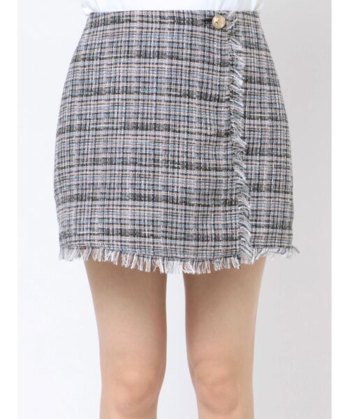 jouetie（ジュエティ）の「ツイードラップスカパン【セットアップ対応】（その他パンツ・レディース・オフホワイト/ネイビー・MEDIUM）」の22枚目の写真