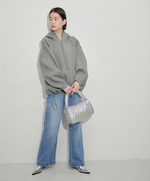 ADAM ET ROPE'（アダムエロペ）の「【サステナブル】ワンハンドルパフバッグ（ハンドバッグ・レディース・グレー/イエロー・FREE）」の14枚目の写真