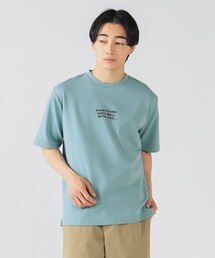 BEAMS HEART | ダンボール ロゴ プリント Tシャツ(吸水速乾・毛玉軽減)(Tシャツ/カットソー)