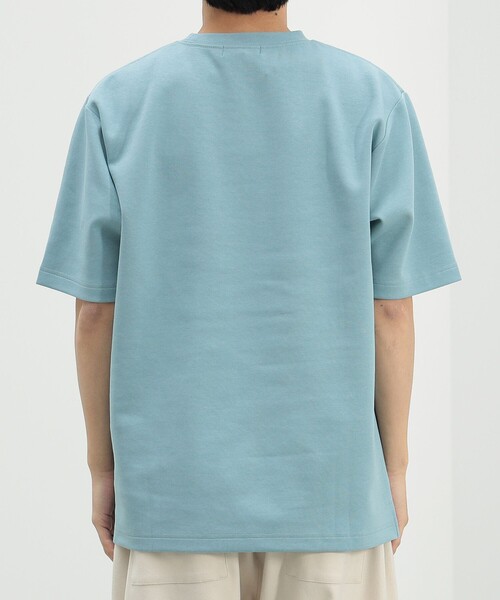 BEAMS HEART（ビームスハート）の「ダンボール ロゴ プリント Tシャツ（吸水速乾・毛玉軽減）（Tシャツ/カットソー・メンズ・ホワイト/グレー/ブルー系その他・S/M/L/XL）」の18枚目の写真