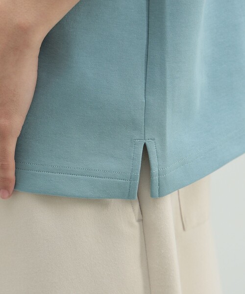 BEAMS HEART（ビームスハート）の「ダンボール ロゴ プリント Tシャツ（吸水速乾・毛玉軽減）（Tシャツ/カットソー・メンズ・ホワイト/グレー/ブルー系その他・S/M/L/XL）」の19枚目の写真