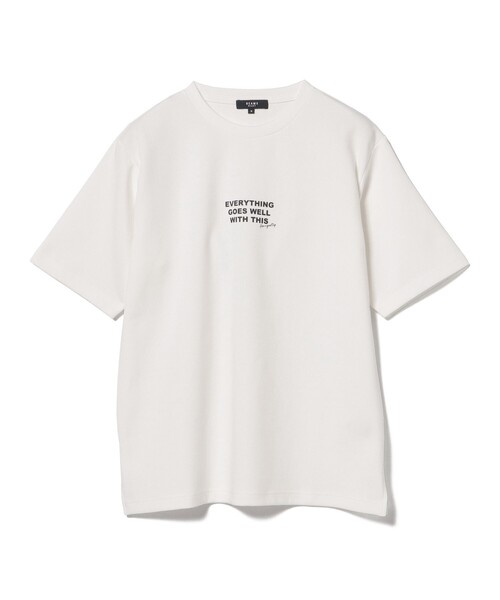 BEAMS HEART（ビームスハート）の「ダンボール ロゴ プリント Tシャツ（吸水速乾・毛玉軽減）（Tシャツ/カットソー・メンズ・ホワイト/グレー/ブルー系その他・S/M/L/XL）」の22枚目の写真