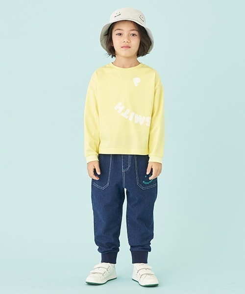 Paul Smith JUNIOR(ポールスミスジュニア)の「PS HAPPYジョガーパンツ(スウェットパンツ・キッズ・ライトブルー/ネイビー・80cm/90cm/100cm/110cm/120cm/130cm/140cm/150cm)」の4枚目の写真