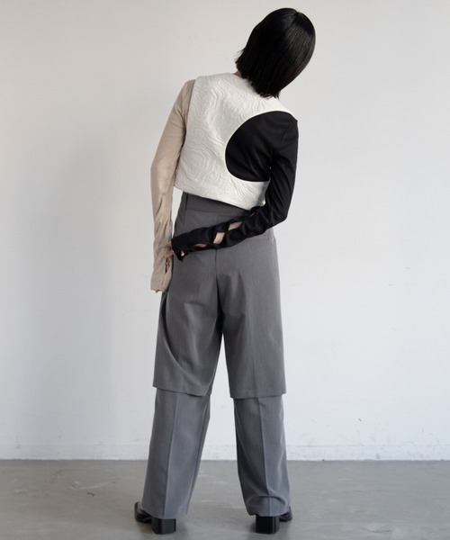 VACANCY(ヴァカンシー)の「カットキルティングウェーブベスト(ベスト・レディース・アイボリー/ブラック・FREE)」の15枚目の写真