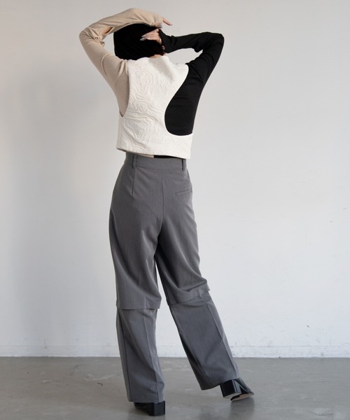 VACANCY(ヴァカンシー)の「カットキルティングウェーブベスト(ベスト・レディース・アイボリー/ブラック・FREE)」の14枚目の写真