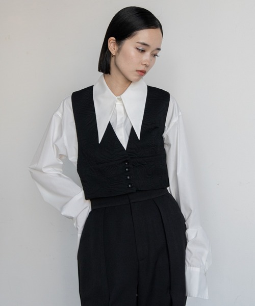 VACANCY(ヴァカンシー)の「カットキルティングウェーブベスト(ベスト・レディース・アイボリー/ブラック・FREE)」の20枚目の写真