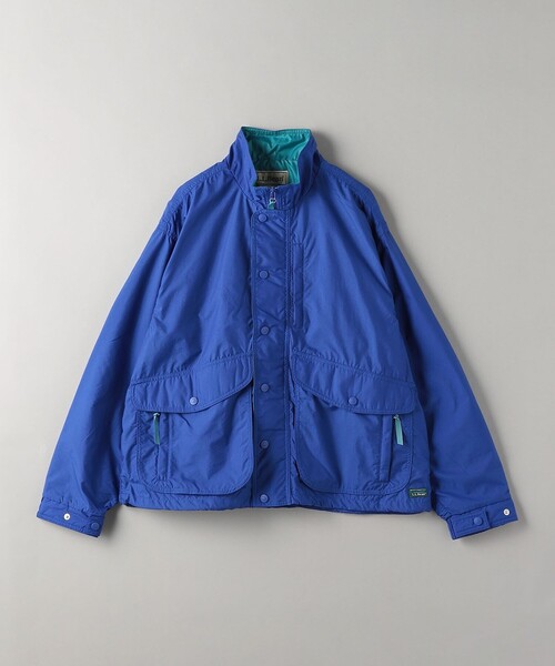 LLビーン（エルエルビーン）ナイロンジャケットM 青 L.L.Bean ナイロンジャケット M ナイロン100% フード収納 ドロー
