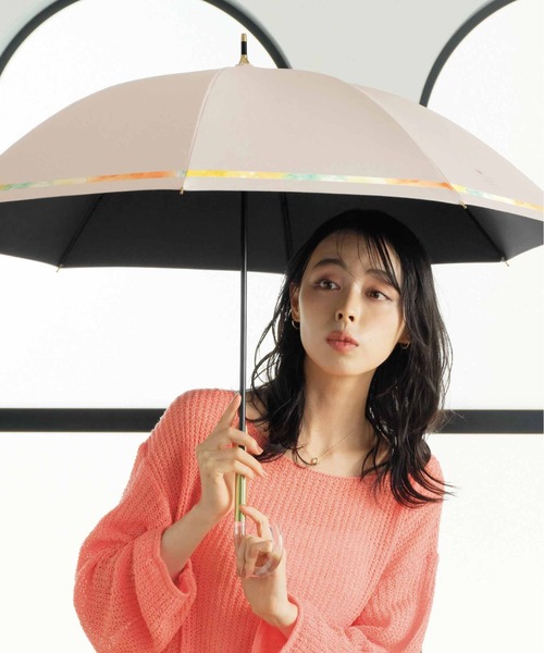 Wpc.（ダブリュピーシー）の「遮光ニュアンスライン（長傘・レディース・ベージュ/サックスブルー/ブラック/オフホワイト・FREE）」の15枚目の写真