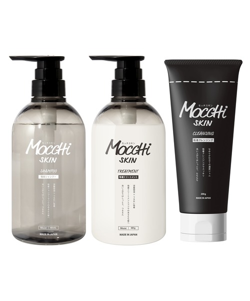 Mocchi Skin シャンプー＆トリートメントセット 485ml 23本 MoccHi SKIN（モッチスキン）の「モッチスキン吸着シャンプーM＆