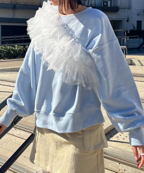 RETRO GIRL（レトロガール）の「フリルチュールビスチェ（キャミソール・レディース・アイボリー/ブラック/ライトグレー/ピンク・FREE）」の22枚目の写真