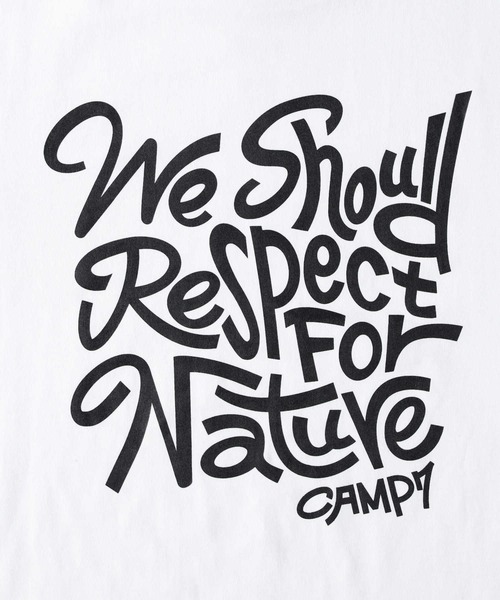 CAMP7(キャンプセブン)の「【CAMP7】バックプリント長袖Tシャツ(Tシャツ/カットソー・メンズ・ブラック/ホワイト・M/L/XL)」の7枚目の写真