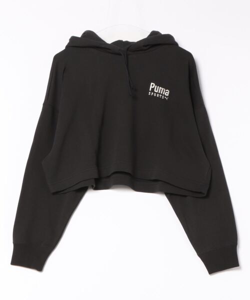 PUMA(プーマ)の「PUMA プーマ ウィメンズ プーマ チーム オーバーサイズ フーディ(パーカー・レディース・ブラック/ライトグレー/オフホワイト・X-SMALL/SMALL/MEDIUM/LARGE)」の5枚目の写真